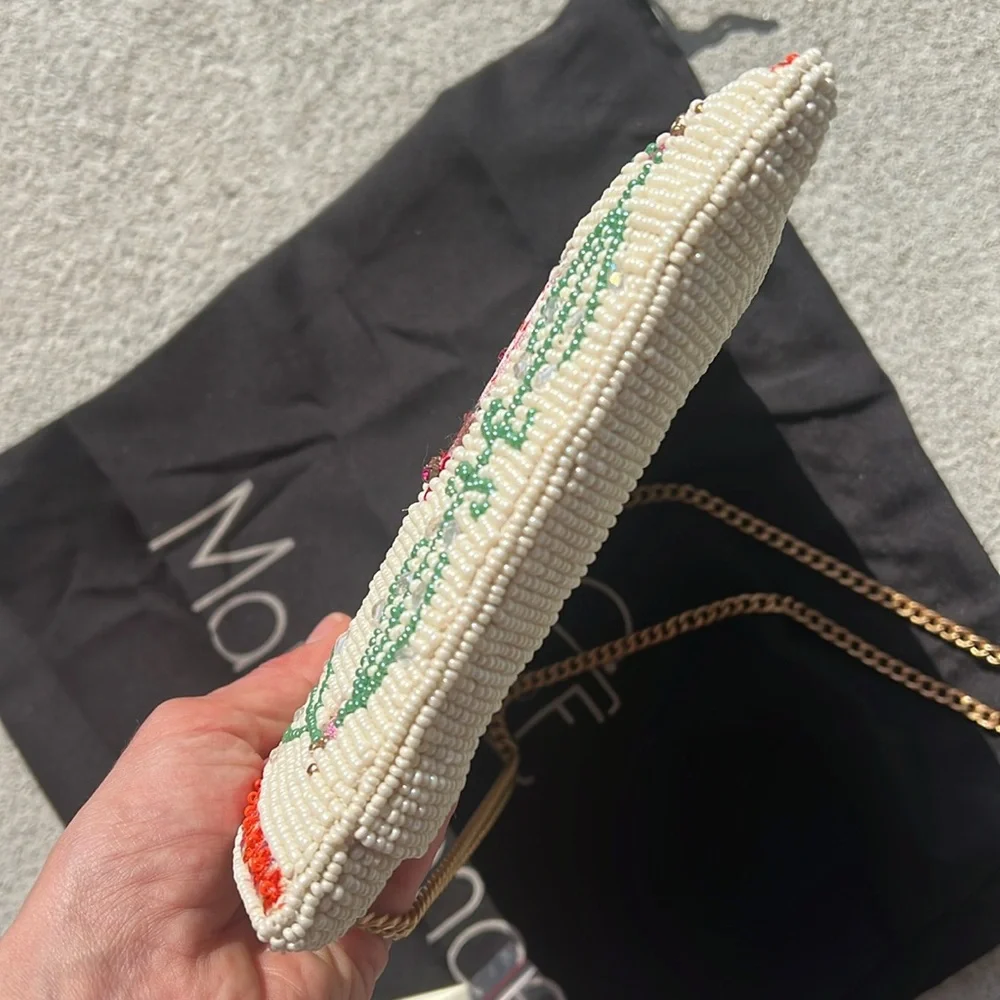 Mary Frances Crossbody bag beaded rhinestones handbag clutch castle - Picture 13 of 16